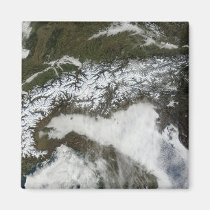 Satellit- avbilda av alpernabergskedjan magnet