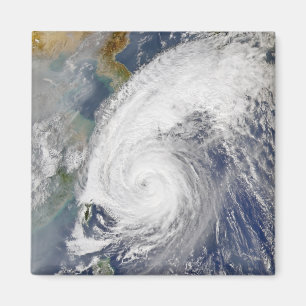 Satellit- avbilda av en typhoon magnet