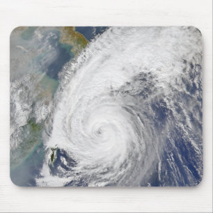 Satellit- avbilda av en typhoon musmatta