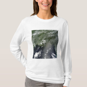Satellit- beskåda av bukten av Mexico 2 T Shirt