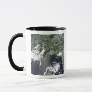 Satellit- beskåda av bukten av Mexico Mugg