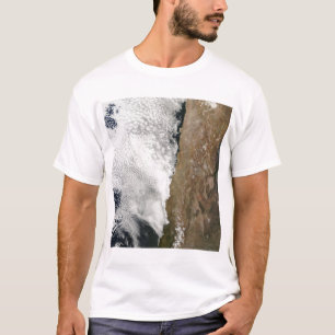 Satellit- beskåda av de Andes bergen T-shirt