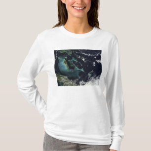 Satellit- beskåda av de Bahama öarna T Shirt