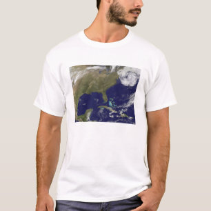 Satellit- beskåda av den Förenta staterna T-shirt