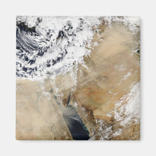 Satellit- beskåda av den medelhavs- östran magnet