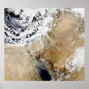 Satellit- beskåda av den medelhavs- östran poster