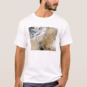 Satellit- beskåda av den medelhavs- östran t-shirt