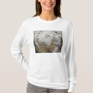 Satellit- beskåda av det westerna Unitedet States T Shirt