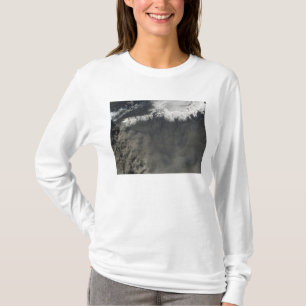 Satellit- beskåda av en aska putsar 4 t-shirt