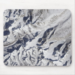 Satellit- beskåda av en Himalayan glaciär Musmatta