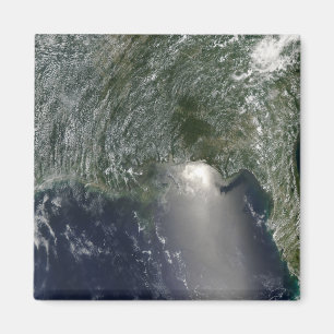 Satellit- beskåda av ett olje- spill magnet