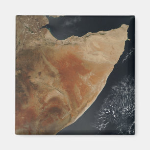 Satellit- beskåda av hornen av afrikan magnet
