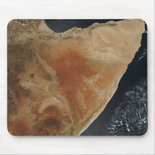 Satellit- beskåda av hornen av afrikan musmatta