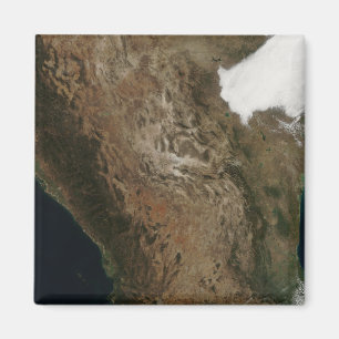 Satellit- beskåda av landskap av centralen Mexi Magnet