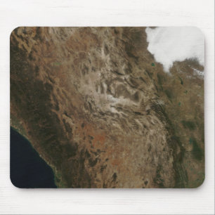 Satellit- beskåda av landskap av centralen Mexi Musmatta
