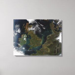 Satellit- beskåda av Northern Europe Canvastryck