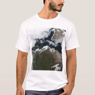 Satellit- beskåda av Northwest Kanada T-shirt