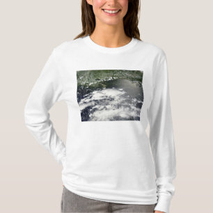 Satellit- beskåda av olja som läcker 2 t shirt