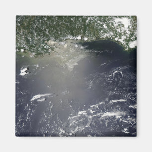 Satellit- beskåda av olje- läcka magnet