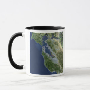 Satellit- beskåda av San Francisco, Kalifornien Mugg