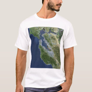 Satellit- beskåda av San Francisco, Kalifornien Tee