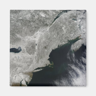 Satellit- beskåda av snö magnet