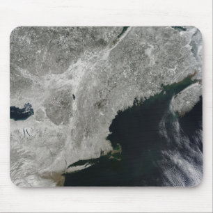 Satellit- beskåda av snö musmatta