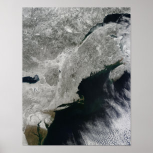 Satellit- beskåda av snö poster