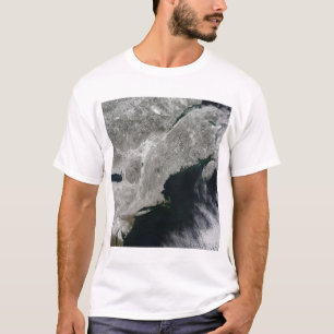Satellit- beskåda av snö t shirt