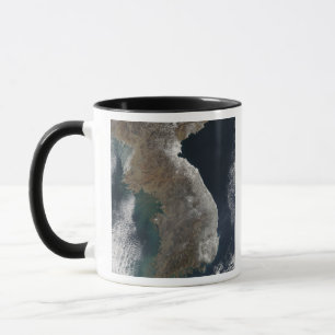 Satellit- beskåda av snowfall mugg