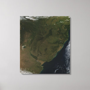 Satellit- beskåda av South America Canvastryck