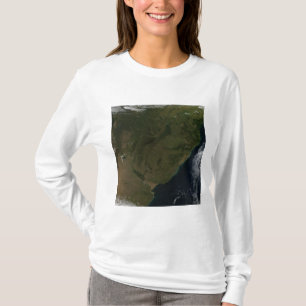 Satellit- beskåda av South America T-shirt