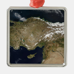 Satellit- beskåda av Turkiet Julgransprydnad Metall