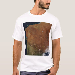 Satellit- beskåda av westerna Australien T-shirt