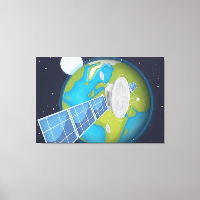 Satellit Canvastryck (Framsida)