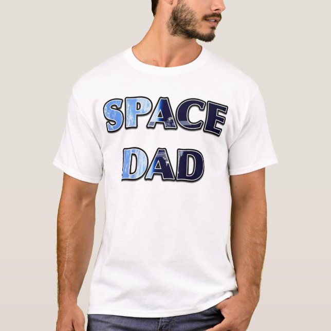 "Satellit- design för UTRYMME DAD Tee Shirt (Framsida)