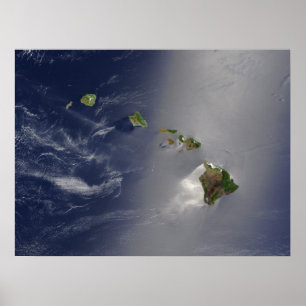 Satellit- hawaianska öar beskådar poster