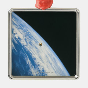 Satellit- i omlopp julgransprydnad metall