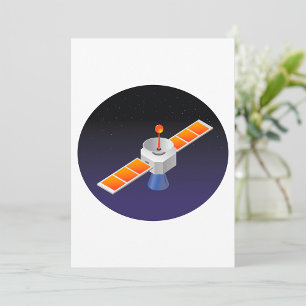 Satellit i rymden inbjudningar
