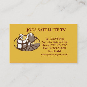 Satellit- kabel-TVinstallation Visitkort