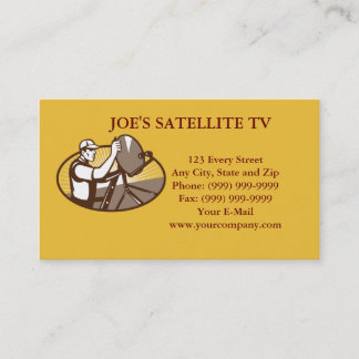 Satellit- kabel-TVinstallation Visitkort