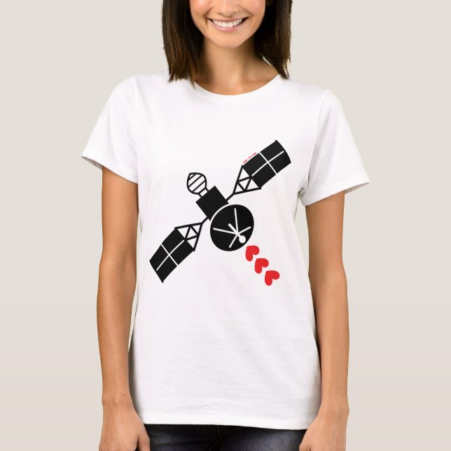 Satellit- kärlek t-shirt (Framsida)