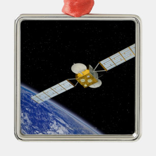 Satellit- kommunikationer julgransprydnad metall