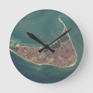 Satellit- Nantucket fotograferar Rund Klocka