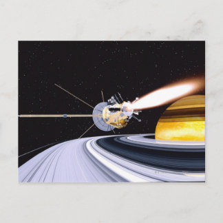 Satellit orbitande lörn vykort