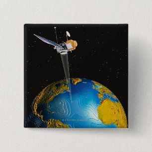 Satellit- Orbiting jord 6 Knapp