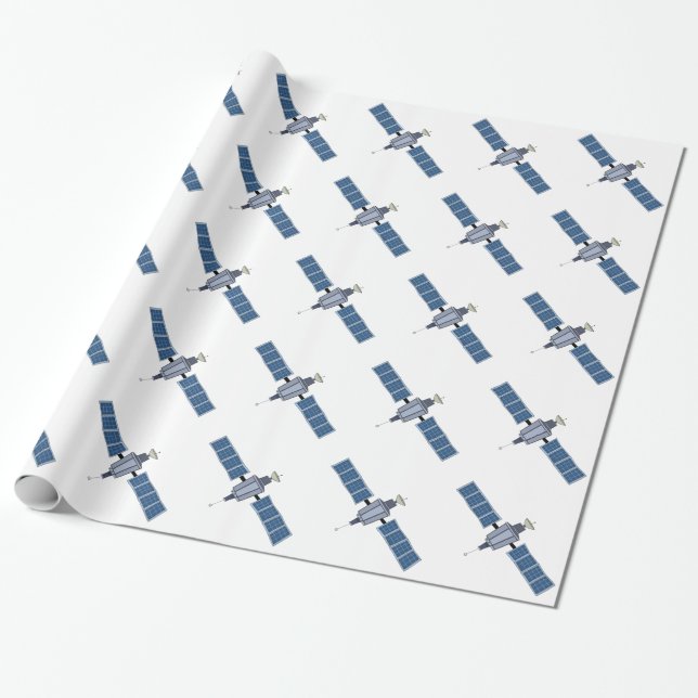 Satellit Presentpapper (Utrullad)
