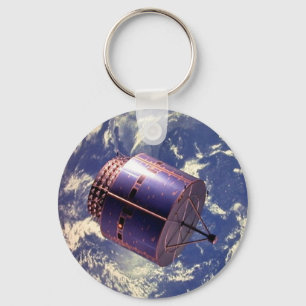 Satellit- väder modellerar i utrymme nyckelring