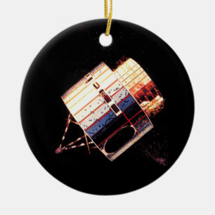 Satellit- vintage70-tal julgransprydnad keramik