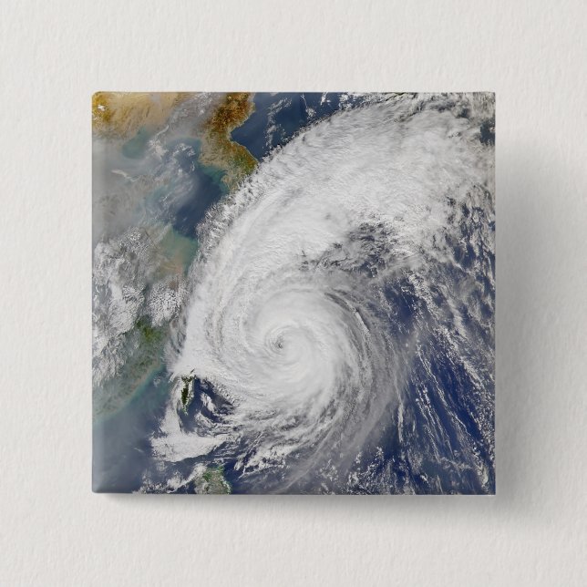 Satellitbild av en tyfon knapp (Framsida)